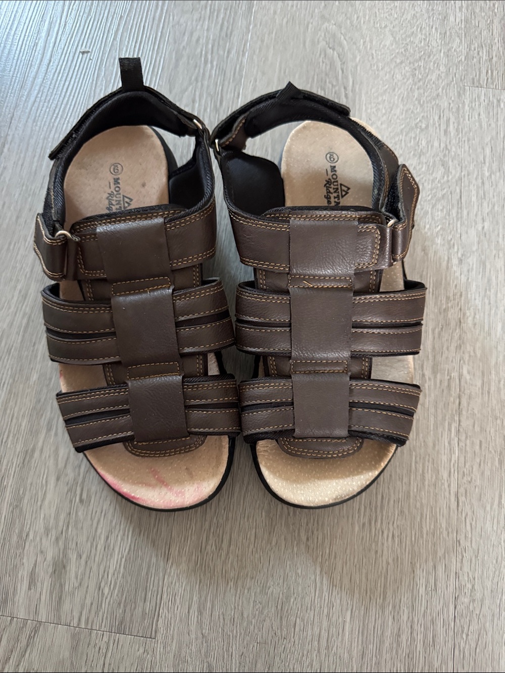 Isola Brown Leather Strappy Men's Sandals